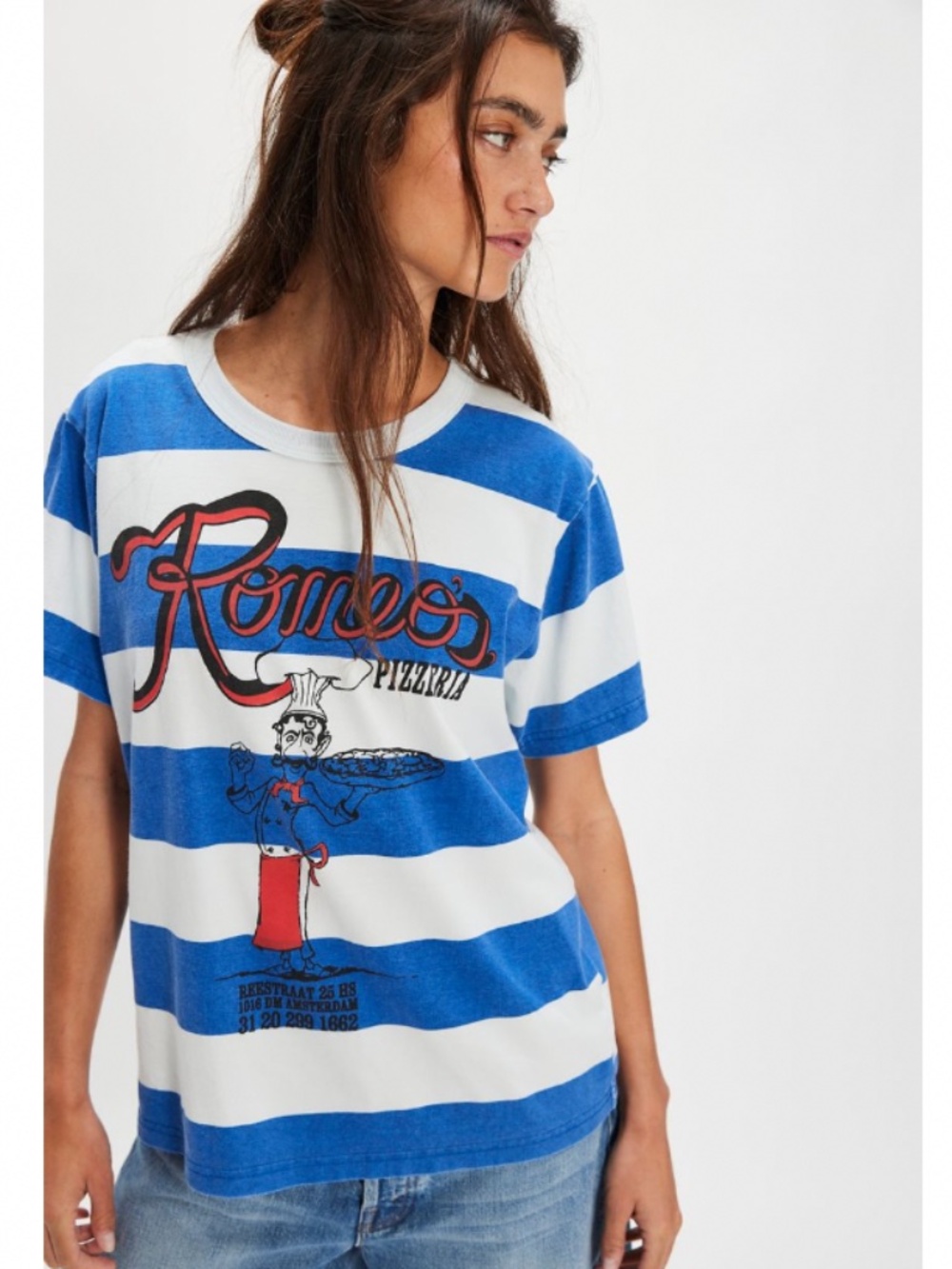 Free People The Bureau Amsterdam Slice Tee SZ L NWT